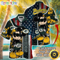 Customized NFL Green Bay Packers Hawaiian Shirt Mickey Mouse Tropical Shirt
