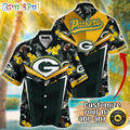Customized NFL Green Bay Packers Hawaiian Shirt Summer Football Aloha Shirt For Fans