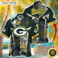 Customized NFL Green Bay Packers Hawaiian Shirt Summer Football Tropical Shirt