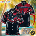 Customized NFL Houston Texans Hawaiian Shirt Summer Football Aloha Shirt For Fans
