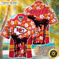 Customized NFL Kansas City Chiefs Hawaii Shirt Palm Tree Aloha Shirt