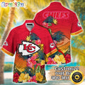 Customized NFL Kansas City Chiefs Hawaii Shirt Tropical Flower Aloha Shirt