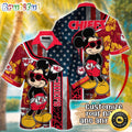 Customized NFL Kansas City Chiefs Hawaiian Shirt Mickey Mouse Tropical Shirt