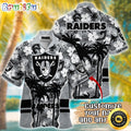 Customized NFL Las Vegas Raiders Hawaii Shirt Palm Tree Aloha Shirt