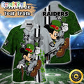 Customized NFL Las Vegas Raiders Hawaiian Shirt Mickey Mouse Saint Patricks Day Hawaii Shirt