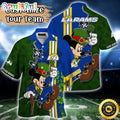 Customized NFL Los Angeles Rams Hawaiian Shirt Mickey Mouse Saint Patricks Day Hawaii Shirt