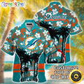 Customized NFL Miami Dolphins Hawaii Shirt Palm Tree Aloha Shirt