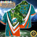 Customized NFL Miami Dolphins Hawaii Shirt St Patricks Day Aloha Shirt