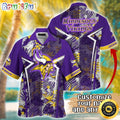 Customized NFL Minnesota Vikings Hawaiian Shirt Summer Football Tropical Shirt