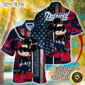 Customized NFL New England Patriots Hawaiian Shirt Mickey Mouse Tropical Shirt