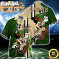 Customized NFL New Orleans Saints Hawaiian Shirt Mickey Mouse Saint Patricks Day Hawaii Shirt