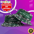 Customized NFL New York Jets Bucket Hat Floral Pattern Hat For Football Fans
