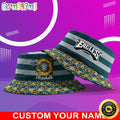 Customized NFL Philadelphia Eagles Bucket Hat Sunflower NFL Bucket Hat