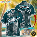 Customized NFL Philadelphia Eagles Hawaiian Shirt Summer Football Tropical Shirt