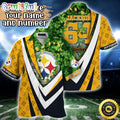 Customized NFL Pittsburgh Steelers Hawaii Shirt St Patricks Day Aloha Shirt