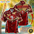 Customized NFL San Francisco 49ers Hawaiian Shirt Summer Football Aloha Shirt For Fans