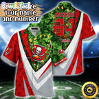 Customized NFL Tampa Bay Buccaneers Hawaii Shirt St Patricks Day Aloha Shirt