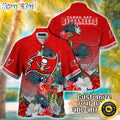 Customized NFL Tampa Bay Buccaneers Hawaii Shirt Tropical Flower Aloha Shirt