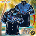 Customized NFL Tennessee Titans Hawaiian Shirt Summer Football Aloha Shirt For Fans