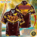 Customized NFL Washington Commanders Hawaiian Shirt Summer Football Aloha Shirt For Fans