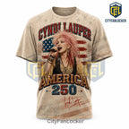 Cyndi Lauper America 250 Independence Day Themed Shirt