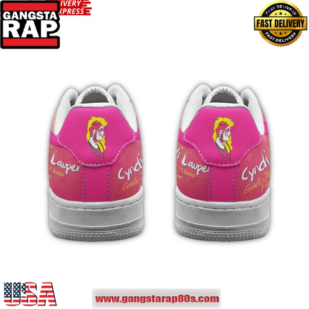 Cyndi Lauper Just Wanna Have Fun Limited Air Force 1 Running Sneakers