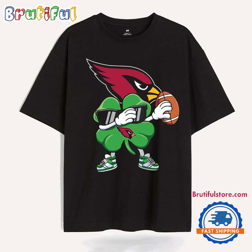 Dabbing Shamrock St Patricks Day Arizona Cardinals NFL 2025 T Shirt