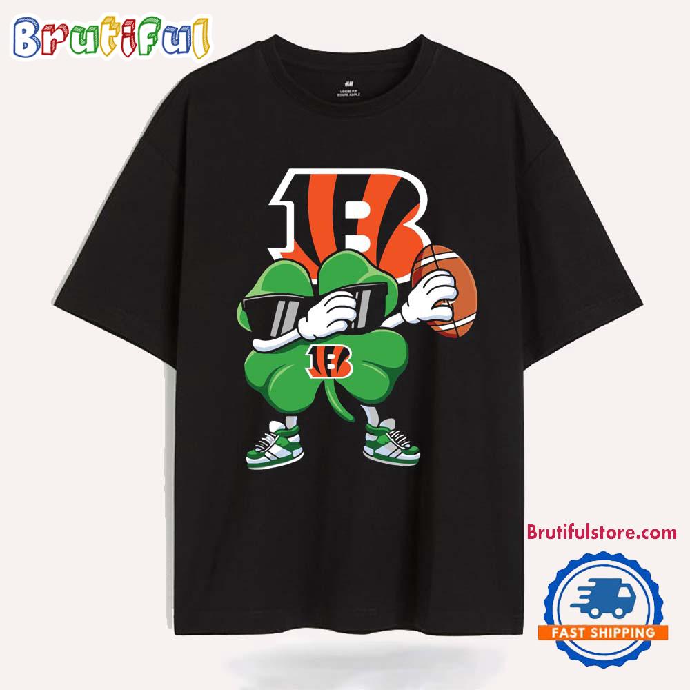 Dabbing Shamrock St Patricks Day Cincinnati Bengals NFL 2025 T Shirt