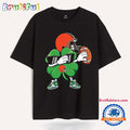 Dabbing Shamrock St Patricks Day Cleveland Browns NFL 2025 T Shirt