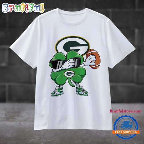 Dabbing Shamrock St Patricks Day Green Bay Packers NFL 2025 T Shirt