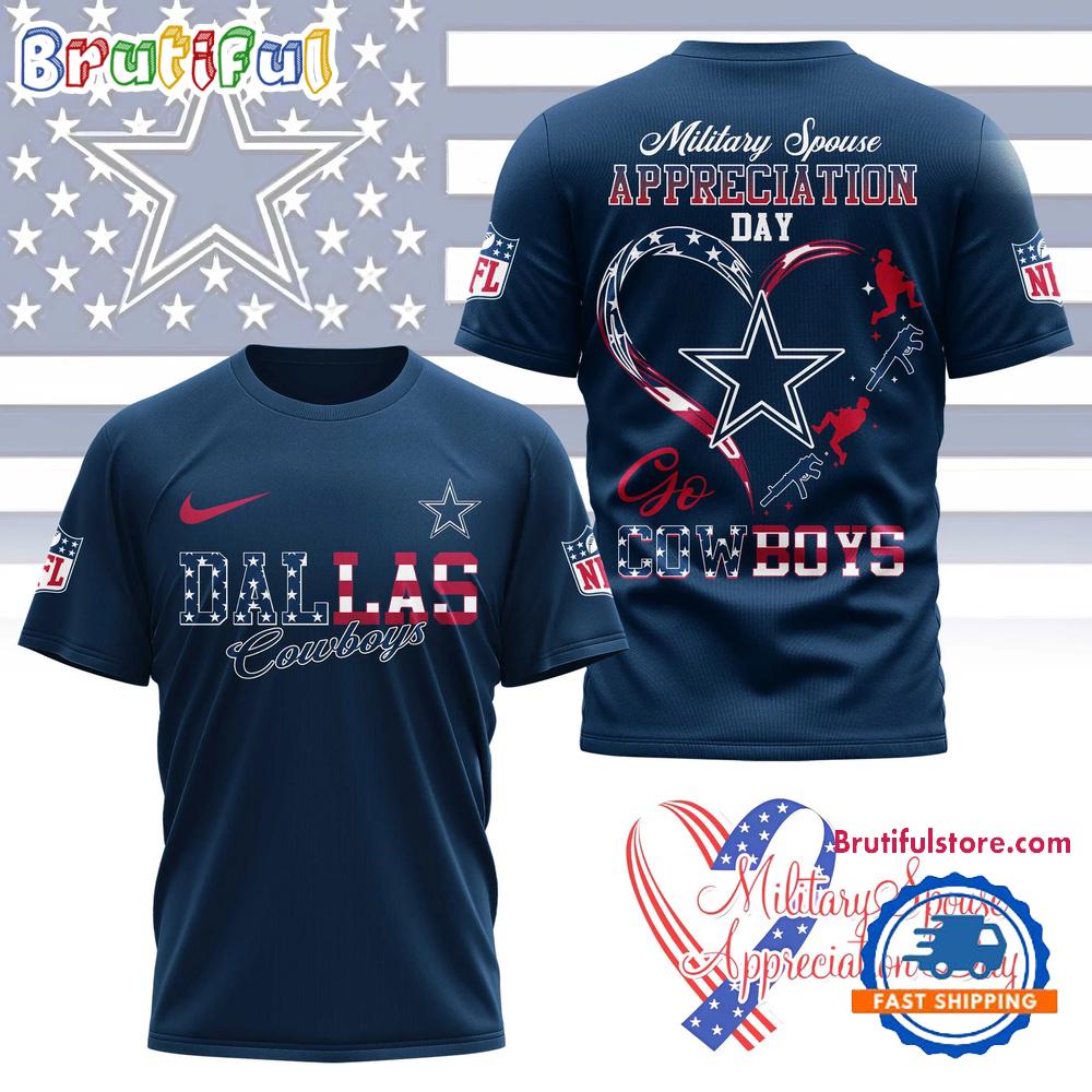 Dallas Cowboys 2026 NFL Military Spouse Appreciation Day 3D Shirt