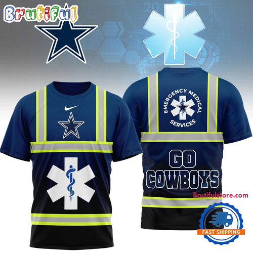 Dallas Cowboys 2026 NFL National EMT & Paramedic Day Special New 3D Shirt