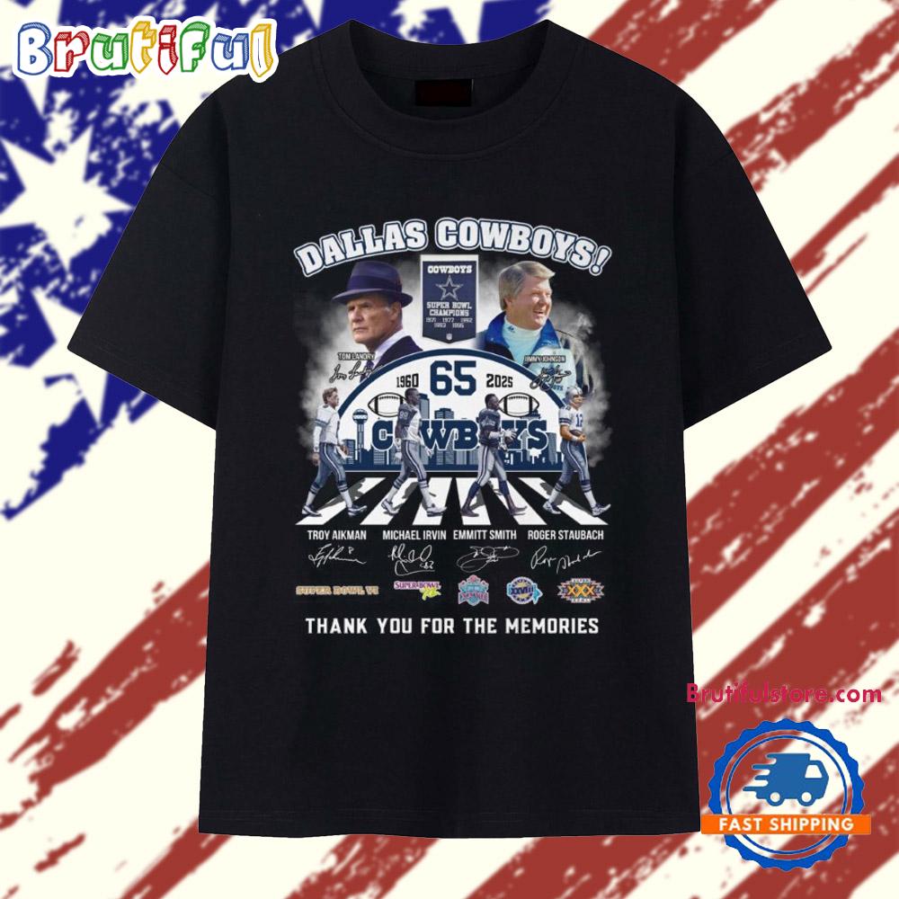 Dallas Cowboys 65th Anniversary Team Graphic Signature T Shirt