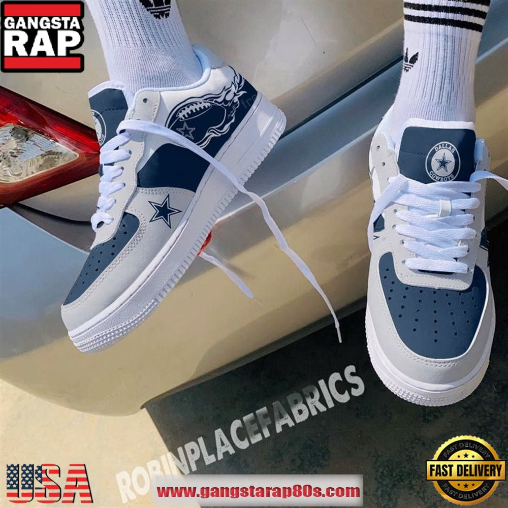 Dallas Cowboys Air Force 1 Running Sneakers Shoes