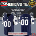 Dallas Cowboys Americas Team 1995 Throwback Retired Player Special Custom Football Jersey - Navy
