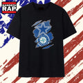 Dallas Cowboys and Seattle Mariners ripped logo T Shirt