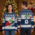 Dallas Cowboys Grinch Stealing Football Ugly Christmas Sweater