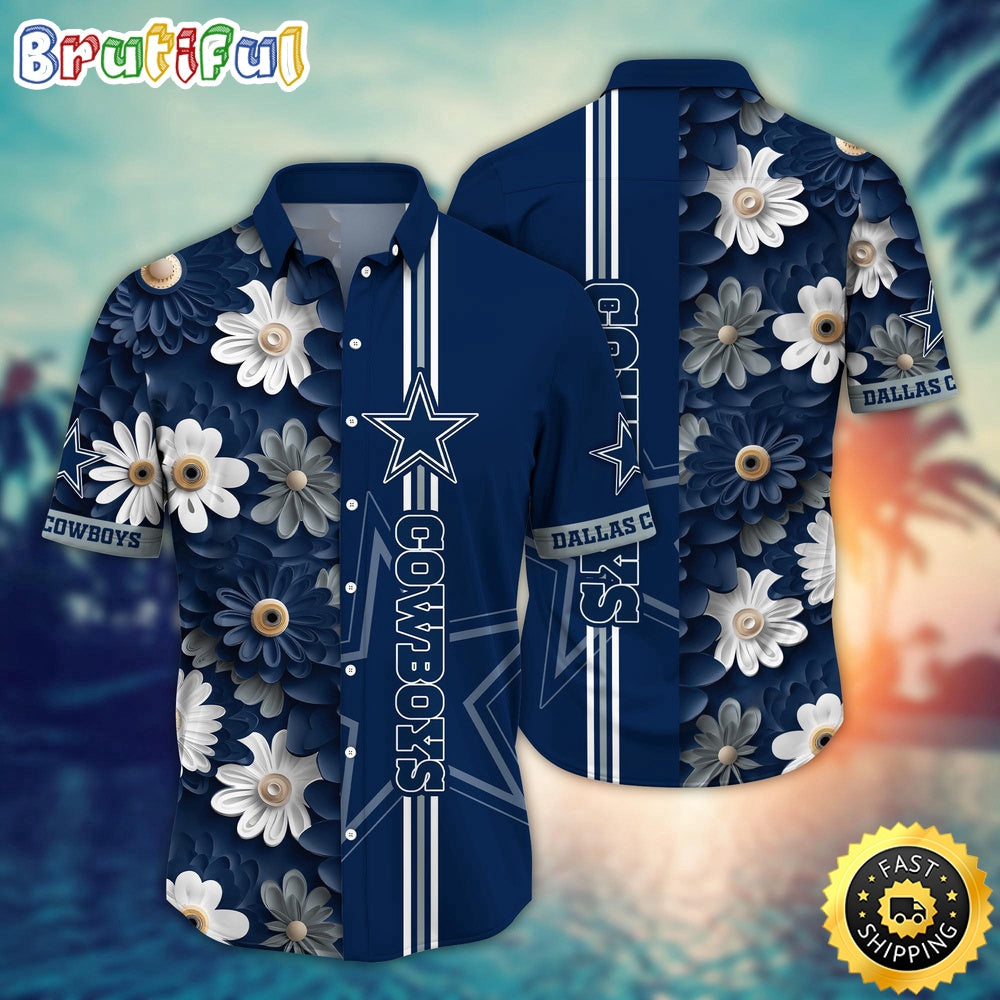 Dallas Cowboys Hawaii Shirt Flower Sporty And Stylish