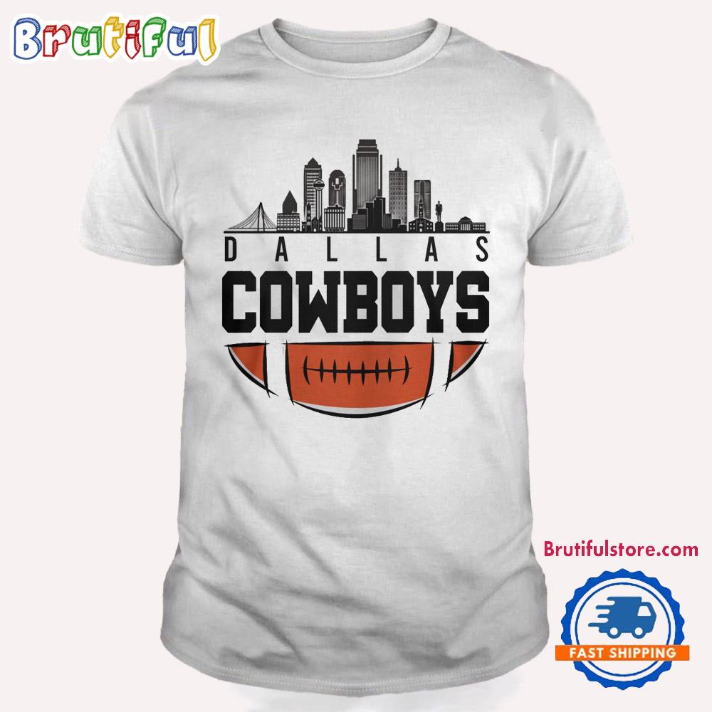 Dallas Cowboys NFL 2025 City Skyline T Shirt