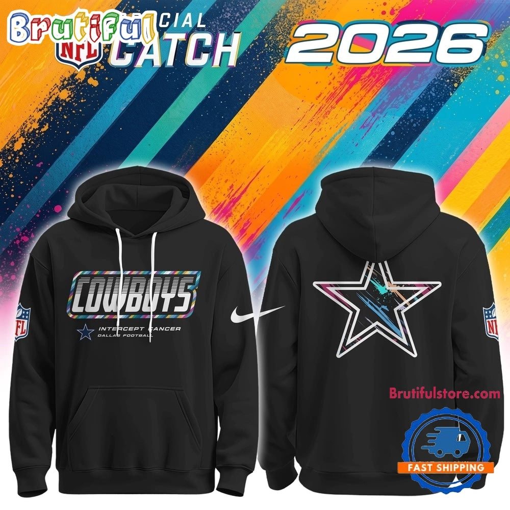 Dallas Cowboys NFL 2026 Crucial Catch Limited Edition Black Hoodie