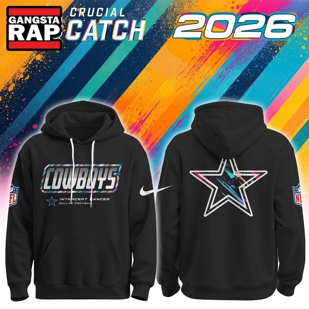 Dallas Cowboys NFL 2026 Crucial Catch Limited Edition Black Hoodie