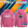 Dallas Cowboys NFL 2026 Crucial Catch Limited Edition Pink Hoodie Shirt