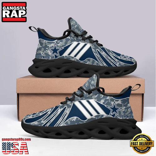 NFL Dallas Cowboys Camo Max Soul Shoes Running Sneakers New Designer