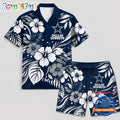 Dallas Cowboys NFL Floral Summer Hawaiian Set