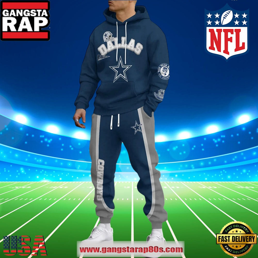 Dallas Cowboys NFL Holiday Christmas Hoodie Joggers Set