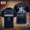 Dallas Cowboys NFL Honoring 25 Years Remembering September 11 T Shirt, Football New Design Shirt