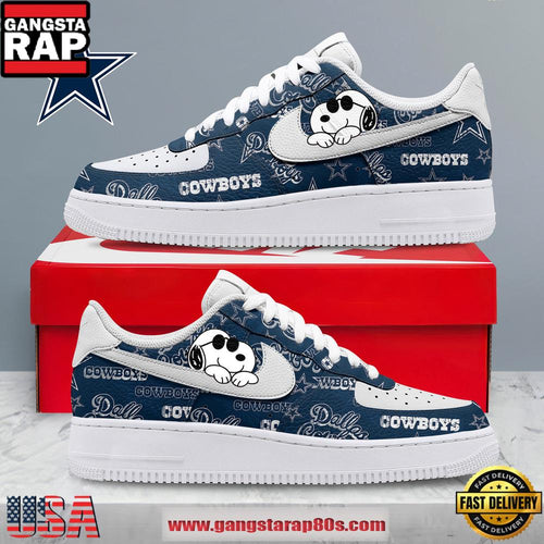 Dallas Cowboys NFL x Snoopy Funny Nike Air Force 1 Sneakers Shoes