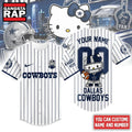 Dallas Cowboys NFL Kitty Game Day Custom Baseball Jersey Shirt