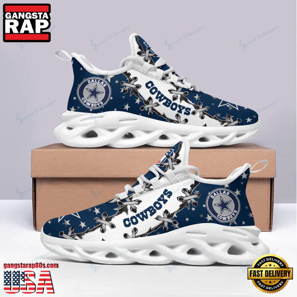 NFL Dallas Cowboys Logo Pattern Max Soul Shoes Running Sneakers New Designer