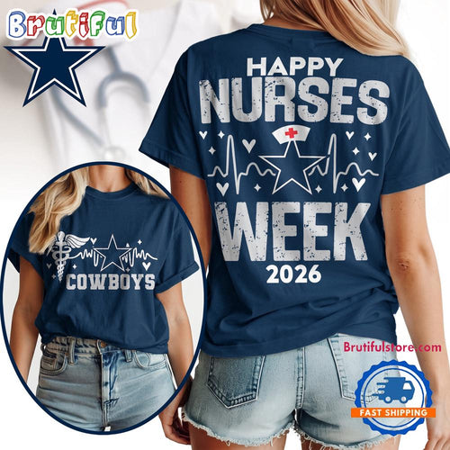 Dallas Cowboys NFL Nurse Week 2026 All Over Print Unisex T Shirt